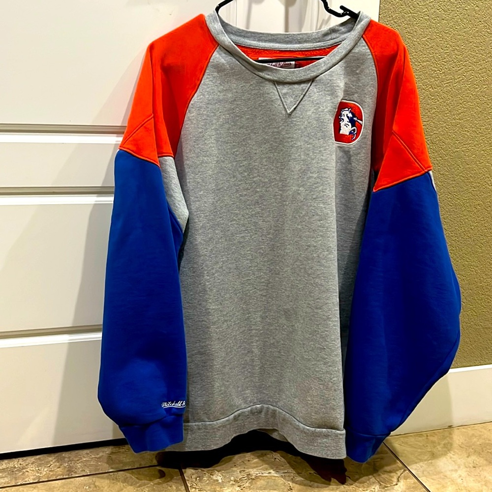 Mitchell & Ness Denver Broncos Throwback Pullover Sweater